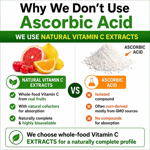Miniatura 8 de Vitamina C natural de Acerola Cherry & Camu Camu en polvo, alta absorción con bioflavonoides cítricos, refuerzo del sistema inmunológico y colágeno