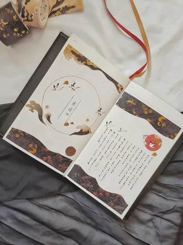 Miniatura 8 de WT Waves of Rebun - Juego de cinta washi, 4 rollos, lámina dorada, cinta de enmascarar decorativa, suministros para planificador Bujo, cinta