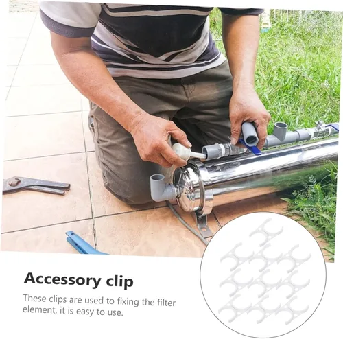 Miniatura 8 de 10 Uds. Clip Soporte de herramienta Abrazaderas de filtro de agua ósmosis inversa Clips de filtro de agua Clips de filtro de agua Purificador
