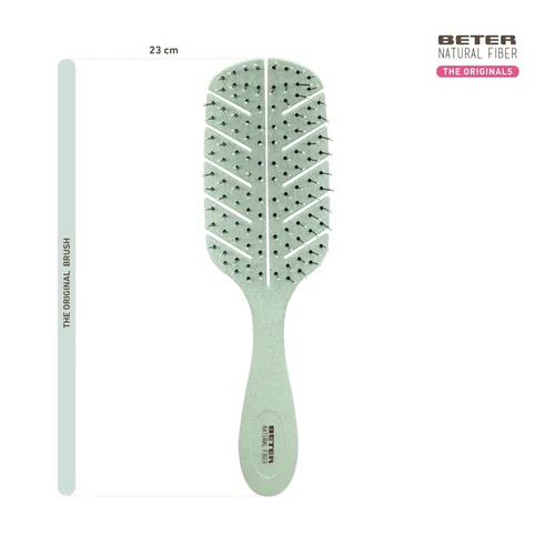 Miniatura 2 de Beter Cepillo ecológico desenredante - Cepillo de fibra natural, verde