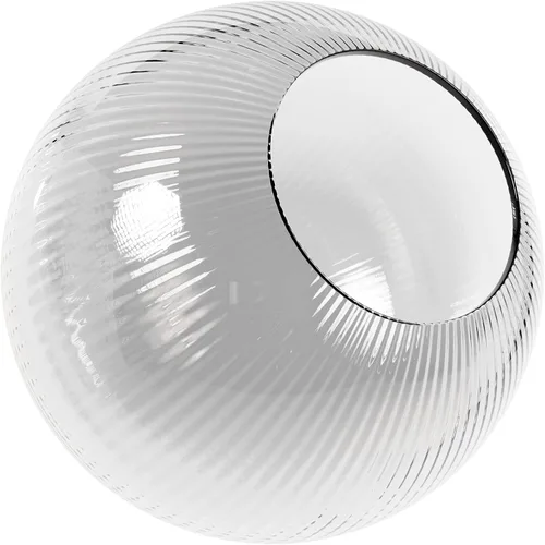 Miniatura 12 de KastLite Globo de poste de lámpara de acrílico prismático transparente de 8 pulgadas Textura prismática con cuello de ajuste de 3.91 pulgadas