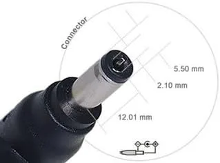 Miniatura 2 de LC52 - Convertidor de conector de ángulo recto para conector de alimentación de 0.217 x 0.083 in - LC52