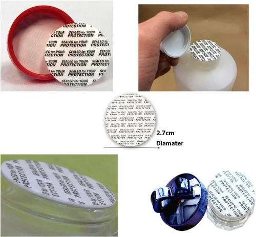 Miniatura 6 de Sellos sensibles a la presión, forros de tapas, sello de botella, sellado de seguridad de espuma resistente a manipulaciones, junta impermeable