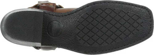 Miniatura 4 de Frye Arnés 8R Botas para mujer hechas de cuero italiano lavado y engrasado con construcción Goodyear Welt, suela de goma y tacón de cuero apilado