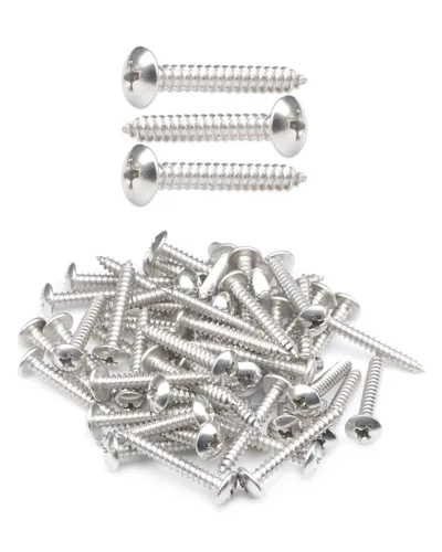 Miniatura 14 de IMScrews 100 tornillos de madera Phillips con cabeza de truss #8 x 1/2 "(13 mm), tornillos de acero inoxidable resistentes 18-8 (304)
