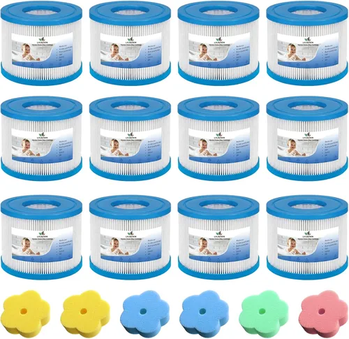 Miniatura 8 de Filtro de repuesto para bañera de hidromasaje tipo VI compatible con Coleman SaluSpa 90352E/58323E/58323E/58323, para bomba de piscina Lay-Z-Spa