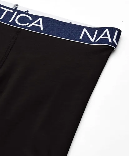 Miniatura 3 de Nautica Calzoncillos tipo bóxer de algodón elástico para hombre, paquete de 4