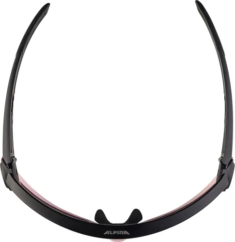 Miniatura 5 de ALPINA Gafas de sol deportivas con 100% protección UV para hombres y mujeres, ciclismo, correr, protección lateral extraíble, 5W1NG Todo negro mate