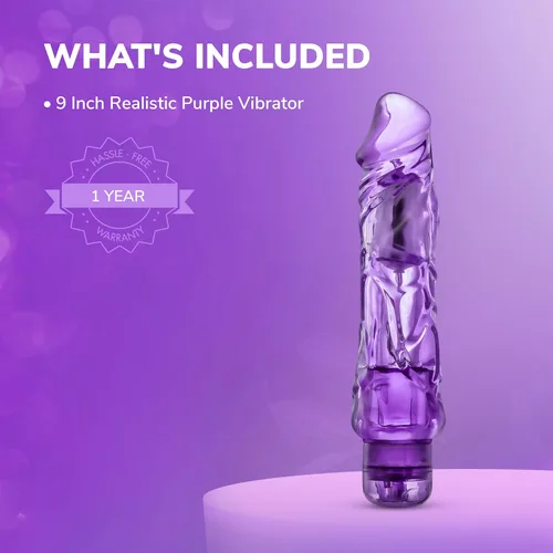 Miniatura 8 de Eden - Juguetes sexuales para adultos, consolador vibrador XL grueso de 9 pulgadas, vibrador de pene silencioso de múltiples velocidades, vibrador