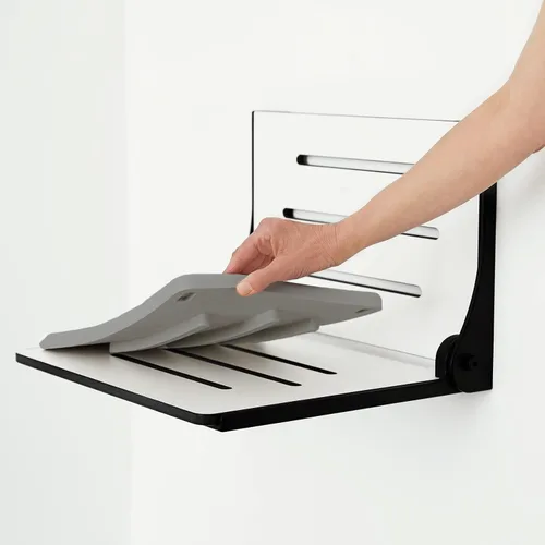 Miniatura 5 de Cojín de espuma para asiento de ducha, impermeable y antideslizante, fácil de limpiar, color plateado