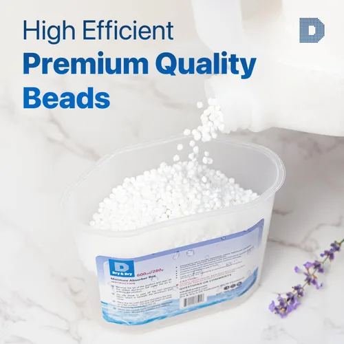 Miniatura 3 de Dry & Dry Recarga de Perlas Absorbentes de Humedad (1.7 KG) - Sin Fragancia, Recarga de Absorbente de Humedad