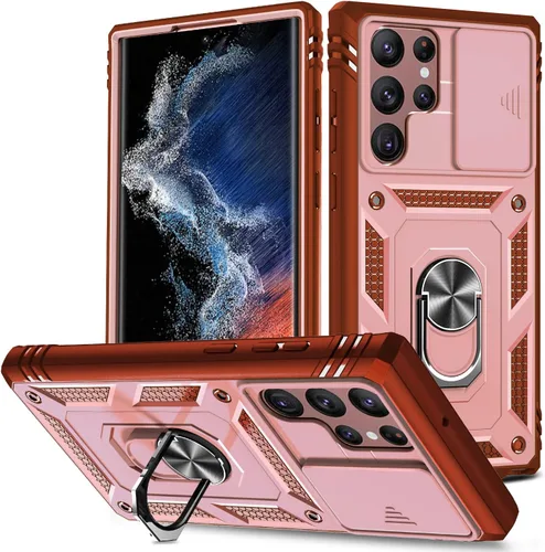 Miniatura 41 de Funda para Galaxy S22 Ultra, a prueba de golpes, resistente a los impactos con lente deslizante Funda protectora para Samsung Galaxy S22 Ultra 4G/5G