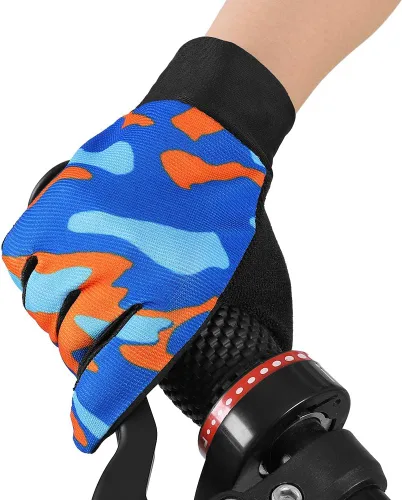Miniatura 6 de Accmor Guantes de ciclismo para niños, guantes de pesca para niños de 4 a 10 años, guantes deportivos para niños y niñas, transpirables