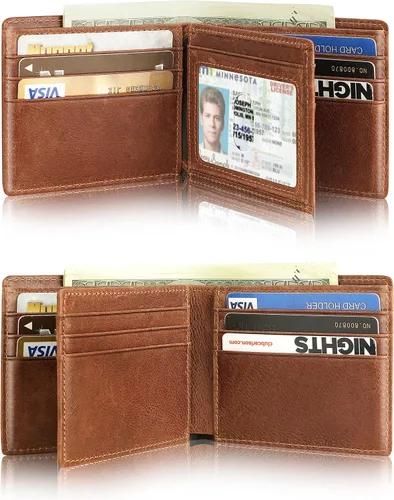 Miniatura 7 de Cartera con soporte AirTag, Marrón, Casual