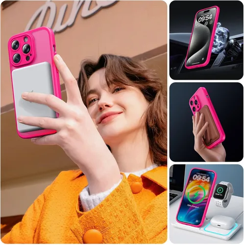 Miniatura 327 de TOCOL Funda para iPhone 11, compatible con Magsafe, protección completa de cámara, imanes integrados, protección contra caídas, funda translúcida