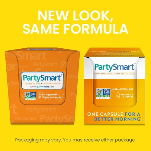Miniatura 8 de Himalaya PartySmart, 10 Cápsulas Individuales - Apoyo al Hígado para la Descomposición del Alcohol para una Mejor Mañana Después de Beber - A Base