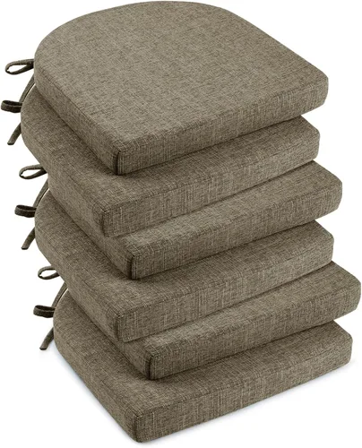 Miniatura 26 de downluxe Cojines para sillas de interior para sillas de comedor, almohadillas de espuma texturizadas suaves y cómodas para sillas de cocina