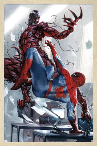 Miniatura 5 de Trends International Marvel Comics Carnage - Póster de pared de batalla con Spider-Man, 22.375 x 34 pulgadas, versión premium sin marco