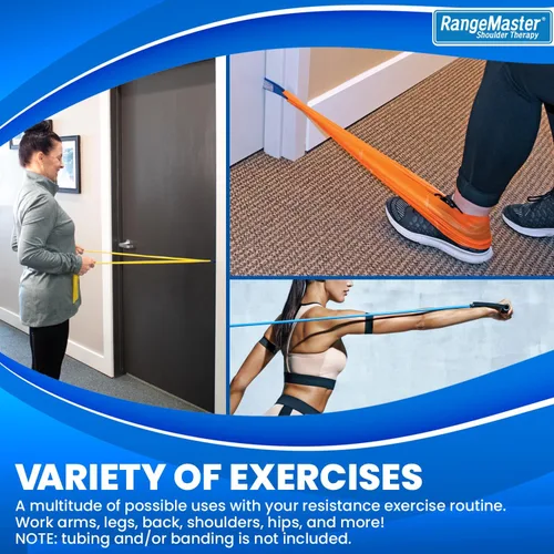 Miniatura 5 de RangeMaster Anclajes de puerta TheraLoop │ Antideslizante │ Complementa bandas o tubos de ejercicio │ Ideal para hacer ejercicio o fortalecer Azul