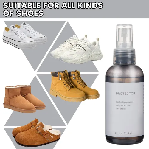 Miniatura 4 de Protector de zapatos en aerosol impermeable y repelente de manchas, cuidado de zapatos para zapatos y ugs de gamuza, piel de oveja, nubuck, botas