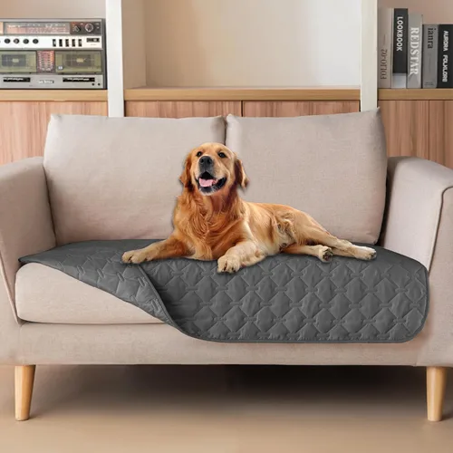 Miniatura 137 de gogobunny Manta 100% Impermeable de Doble Cara para Perros, Cubierta Suave para Cama de Mascotas, Reversible, Protege Muebles, Sillón, Sofá, Coche