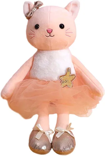 Miniatura 5 de Muñecas de bailarina de peluche, gatito, gato, animales de peluche, juguetes de ballet para niñas, regalos de recital para niñas, 15.5 pulgadas Gris