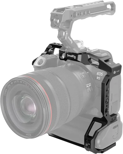 SmallRig Jaula de cámara R5 / R6 para Canon R5 / R6 con agarre de batería BG-R10, película de aleación de aluminio para hacer películas, jaula de
