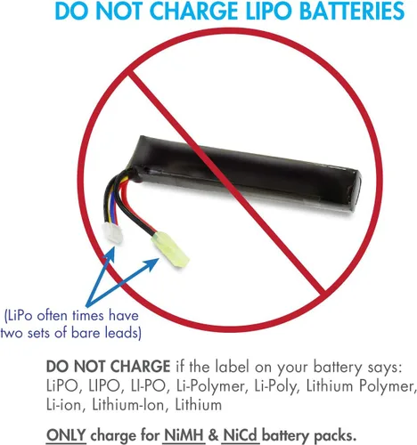 Miniatura 7 de Combo: cargador universal inteligente: 6 V a 12 V #01025 (versión 2) + 2 piezas Tenergy 7.2 V NiMH paquete de baterías de 3800 mAh