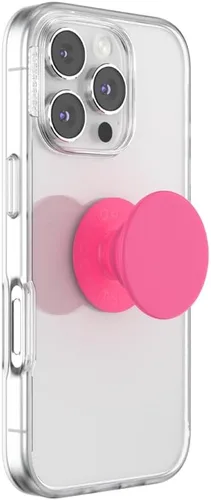 Miniatura 2 de PopSockets Agarre para teléfono con soporte expandible, agarre adhesivo, color rosa neón