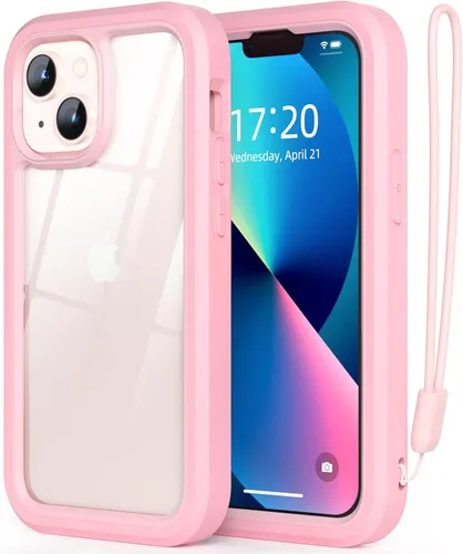 Miniatura 10 de WXR Funda para iPhone 13 mini/iPhone 12 Mini, parachoques de silicona suave y parte trasera de policarbonato duro transparente e interior de Azul