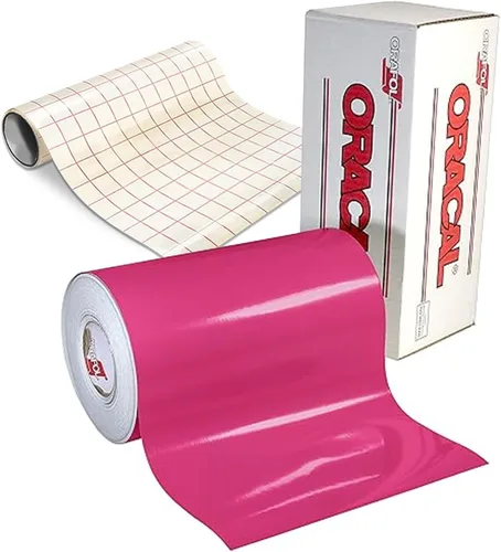 Miniatura 2 de Oracal 651 Vinilo permanente brillante de 12 pulgadas x 6 pies, color rosa