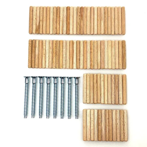 Miniatura 2 de ReplacementScrews Kit de hardware compatible con IKEA KALLAX 5 x 5 estante 703.015.42 - Todos los tornillos (104321) y clavijas (101339)