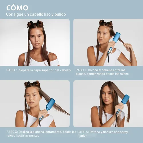 Miniatura 7 de BabylissPRO Nano Titanium Ultra-Sleek Hair Straightener, Flat Iron for All Hair Types Azul