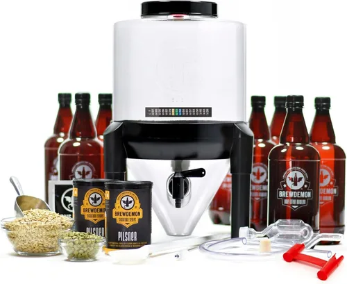 Premium Signature Kit Pro – No requiere Airlock ni sifón – El fermentador cónico elimina los sedimentos y hace una cerveza casera de gran sabor –