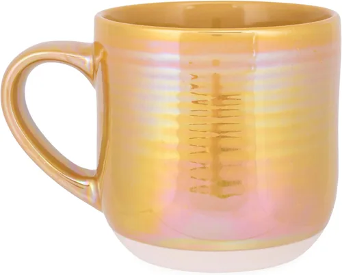 Miniatura 2 de Elanze Designs Taza de café de cerámica con esmalte reactivo brillante de gran tamaño de 17 onzas líquidas para uso diario en la cocina, grado Tono