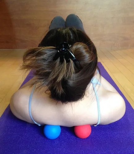 Miniatura 2 de Bolas de Lacrosse para masaje Kieba para la liberación miofacial. Terapia del punto disparador, nudos del músculo y terapia del yoga. Conjunto de 2