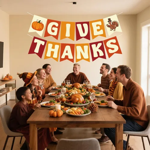 Miniatura 6 de Cartel de Acción de Gracias, cartel de agradecimiento preencordado, decoración colgante de Acción de Gracias con calabaza pavo, pancartas de otoño