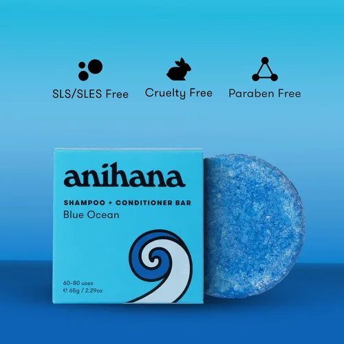Miniatura 3 de ANIHANA Barra de champú y acondicionador para cabello normal normal, limpio, purificador, natural, aspecto y brillo saludables, sin parabenos