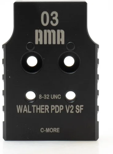 Placa adaptadora para Walther PDP V2 SF compatible con Trijicon, Holosun, Leupold, Shield, Docter