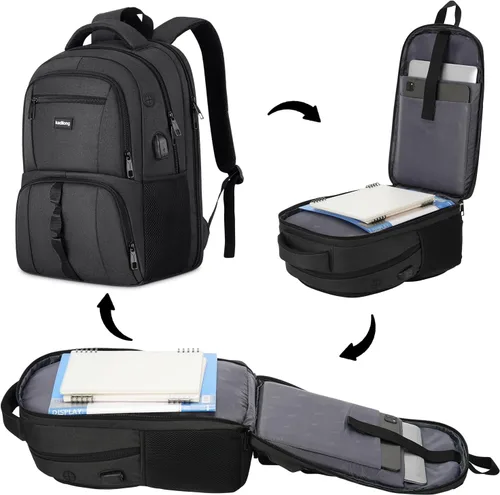 Miniatura 2 de Mochila para computadora portátil para hombres y mujeres, bolsa de computadora para la escuela universitaria, bolsa de computadora de regalo