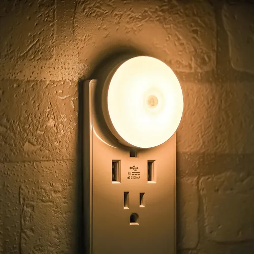 Miniatura 9 de Luz nocturna con sensor de movimiento, paquete de 2 luces nocturnas activadas por movimiento, encendido y apagado automático, tono cálido de 3200 K