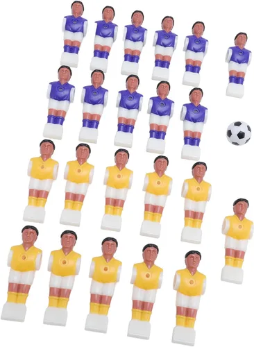 Miniatura 2 de Bnineteenteam Futbolín de repuesto para hombre, 22 piezas de futbolín con pelota, muñecos de resina, para mesa de 4.6 ft