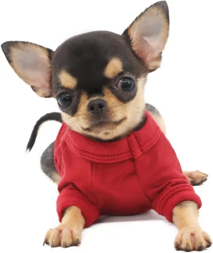 Miniatura 2 de LOPHIPETS Camiseta de Perro 100% Algodón para Perros Pequeños Teacup Chihuahua Yorkie Ropa para Cachorros-Rojo/XS