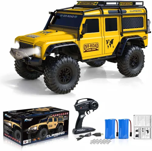 Miniatura 12 de RC Cars RC Crawler Escala 1/10 RTR Coche de Control Remoto 4WD 2.4GHz con Motor con Escobillas Todoterreno Racing Grado Hobby Modelo de Vehículo