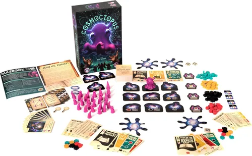 Miniatura 4 de Cosmoctopus - Juego de mesa de construcción de motores, juego de estrategia para reunión de tentáculos, divertido juego familiar para niños