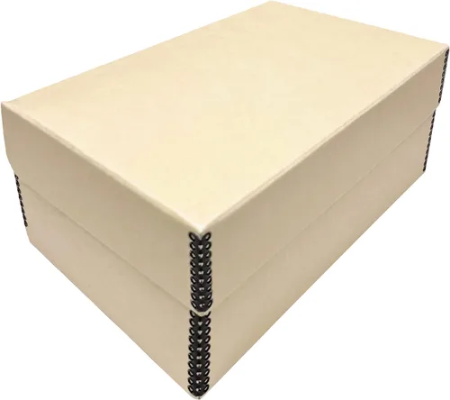 Miniatura 12 de Lineco, Caja de fotos con tapa con bisagras color tostado de 5.5 x 7.75 x 12 pulgadas, libre de ácidos. Capacidad para hasta 1100 fotos de 4 x 6 o 5