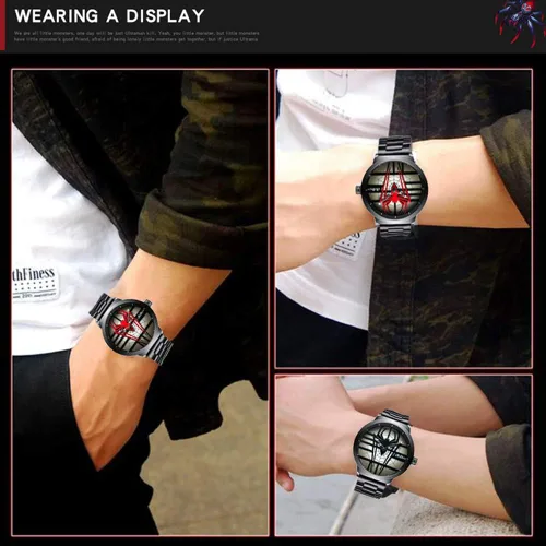 Miniatura 5 de Gosasa Reloj de pulsera de hombre araña de lujo de acero inoxidable para hombre