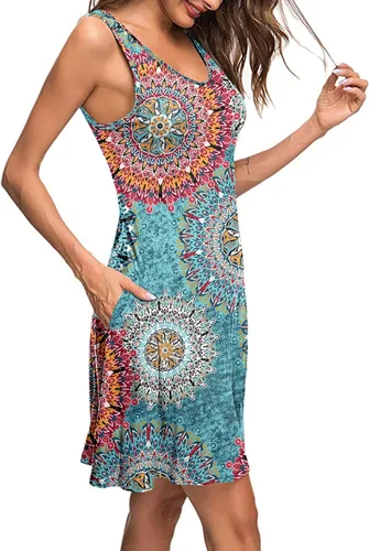Miniatura 2 de MISFAY - Vestido casual de verano para mujer, salida de baño tipo camiseta