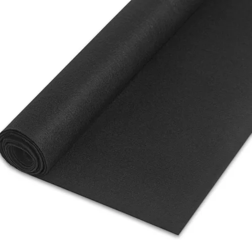 Tela de fieltro de 1.8 mm de grosor 36" x 72" - Tela de fieltro suave y duradera por yarda, hojas de fieltro para manualidades, costura DIY, Negro