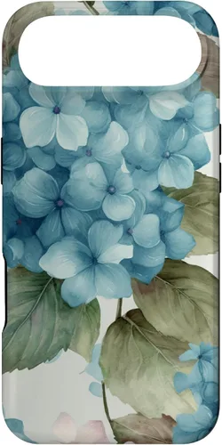 Miniatura 27 de Watercolor Shabby Chic Blue Hydrangeas Flower Case for iPhone 17